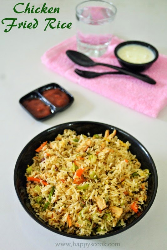 You can find the ingredients used in this recipe foodtippr is a collection of delicious, easy to make recipes of authentic, restaurant style, popular snacks, and street food. Chicken Fried Rice Recipe Indianized Recipe Indian Style Chicken Fried Rice Happy S Cook
