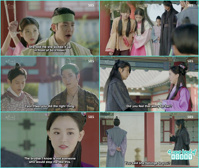  8th prince annoyed why 4th prince called hae soo she belongs to me - Moon Lovers: Scarlet Heart Ryeo - Episode 4 Review