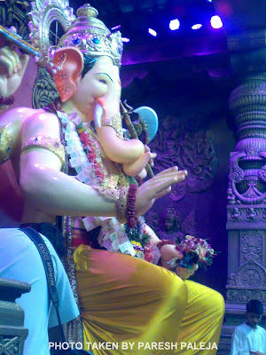 Lalbaugcha Raja 2011 in Lemon yellow Dhoti