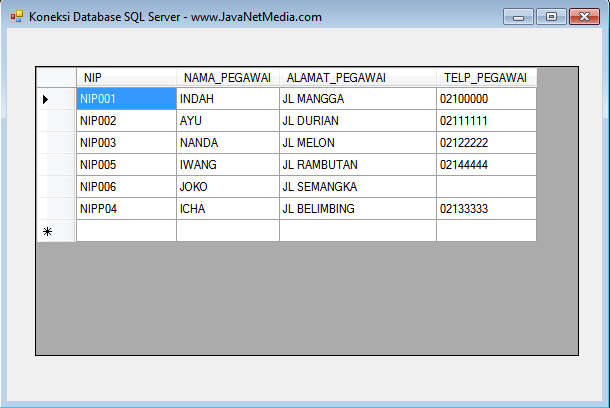 VB .NET - Cara Koneksi Database SQL Server