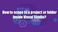 How to scope to a project or folder inside Visual Studio?