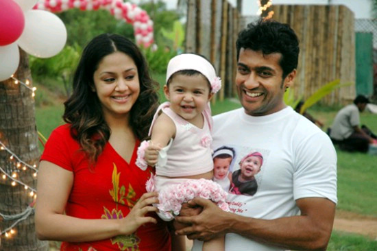 Suriya wife Jyothika and daughter