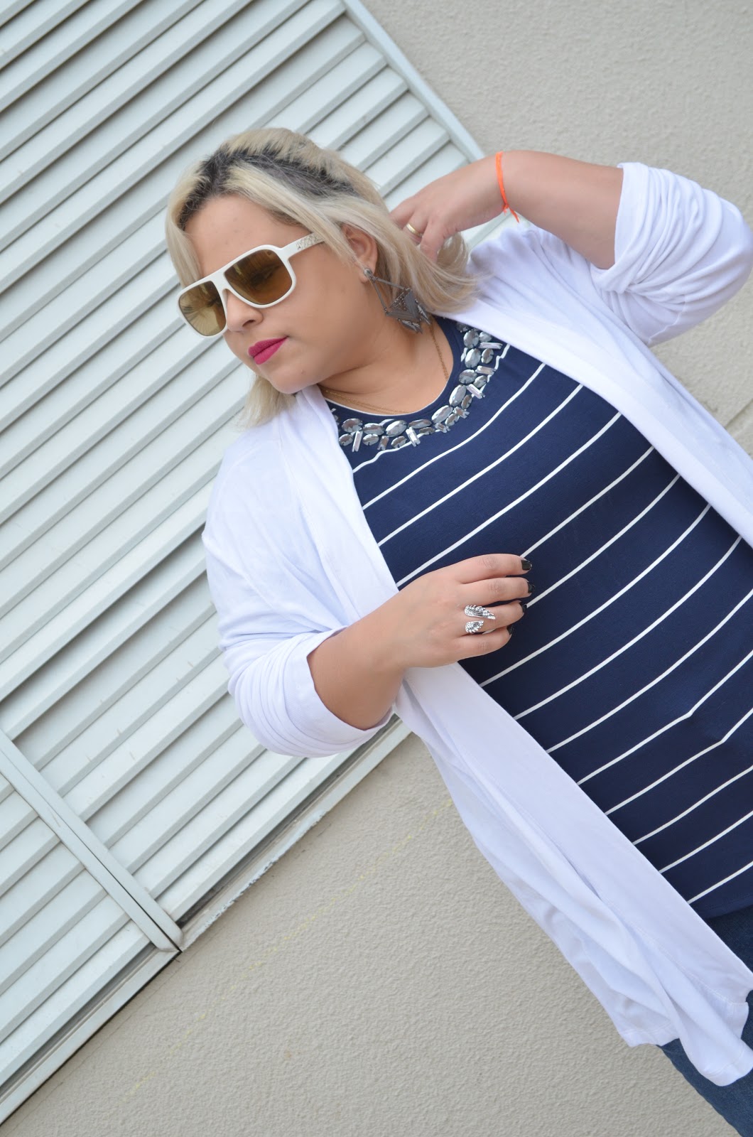 blusa listrada, cardigã, blusa listrada plus size, entretenimento, Hoje vou de, look, looks,Moda, moda plus, Mundo Plus, roupas plus size, tendências, tendências., world plus, 