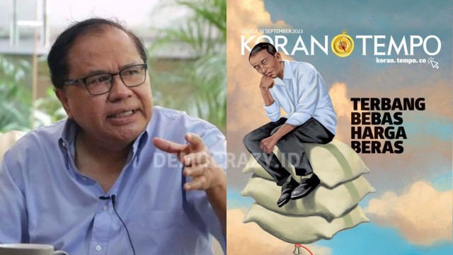 Posting Jokowi Termenung Harga Beras Melambung Tinggi, Rizal Ramli: Dasarnya Situ Memang Tidak Becus!