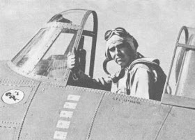 Lieutenant “Butch” O’Hare in a Grumman F4F-3 Wildcat, 
