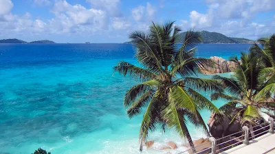 Patatran Village - Blick vom Balkon auf die Anse Patates