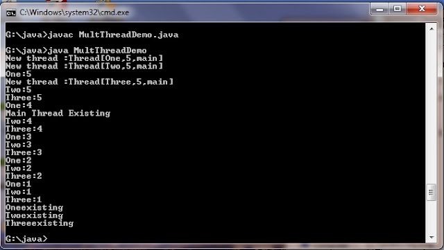 Creating Multiple Threads in java