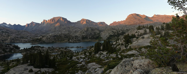 181: lots of red light on the peaks