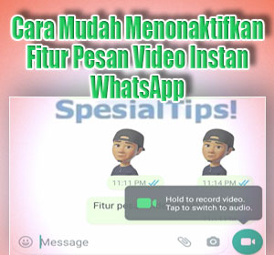 Cara Mudah Menonaktifkan Fitur Pesan Video Instan WhatsApp