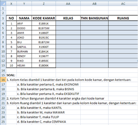 soal excel