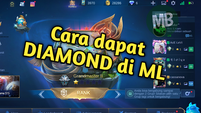 Cara Mendapatkan Diamond di Game Mobile Legend - Masbasyir