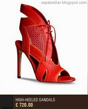 Sandal-Wanita-high-Heels-Roberto-Cavalli-Merah