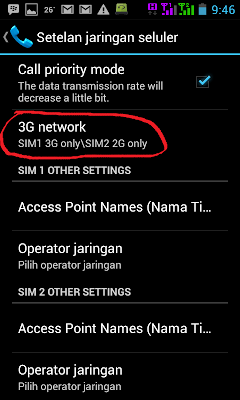  koneksi Android menjadi 3G Only