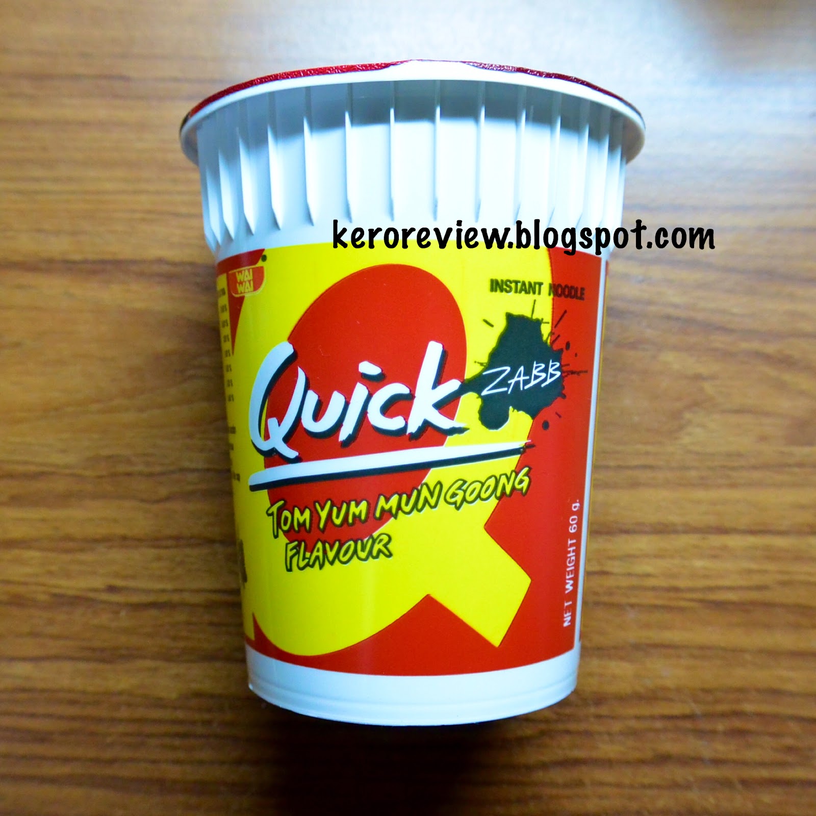 รีวิว ไวไว ควิกแสบ บะหมี่ถ้วยกึ่งสำเร็จรูป รสต้มยำมันกุ้ง (CR) Review instant cup noodles TomYum Mun Goong, WaiWai Brand.