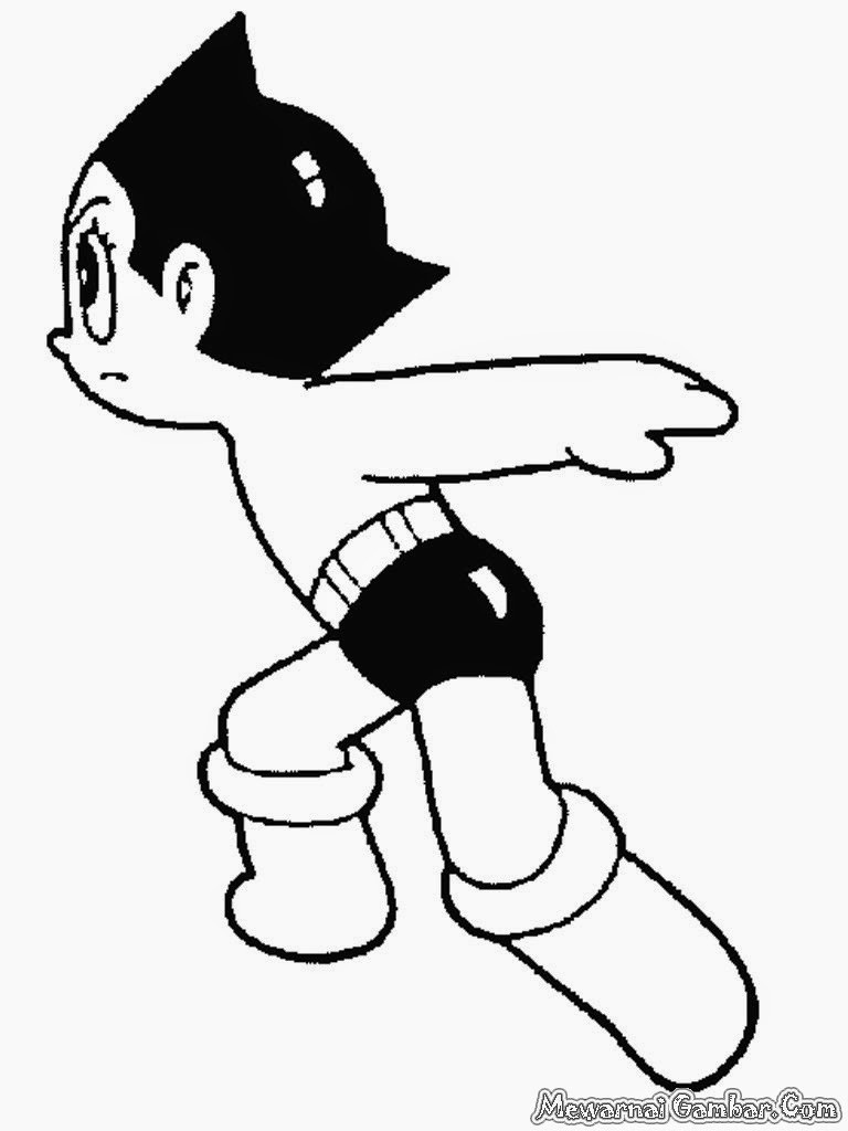 Mewarnai Gambar  Astro Boy Mewarnai Gambar 