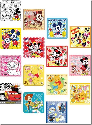 ディズニープチタオル１５Ｐ