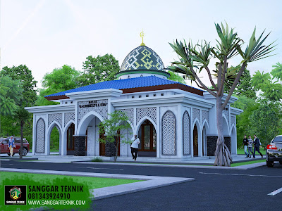 DESAIN MASJID UKURAN 9X10 ( DALAM ) 1 LANTAI