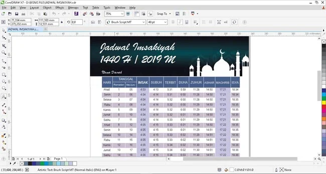 download jadwal imsakiyah cdr