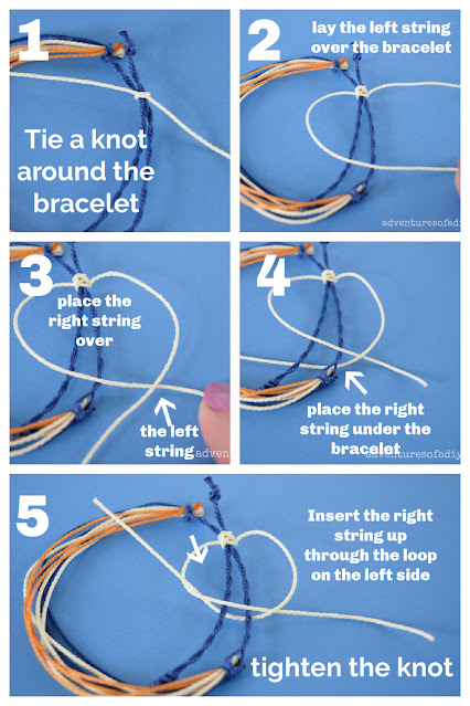 collage depicting adjustable sliding knots