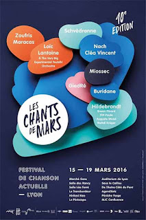 Les Chants de Mars - festival - chanson actuelle - Mars 2016 - Lyon