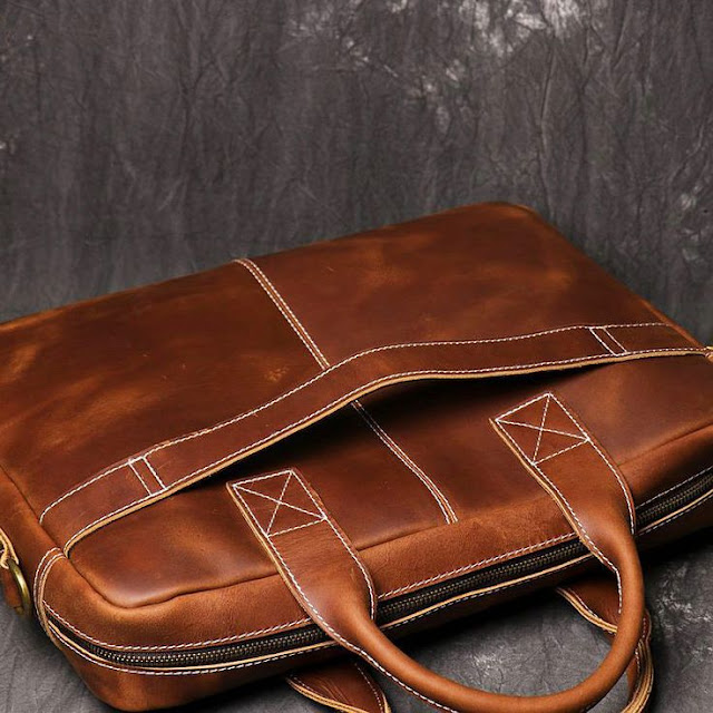 How do I choose a good leather laptop bag