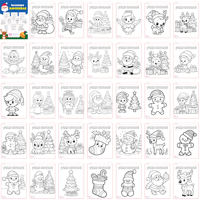 Colorea la Navidad: Imágenes para colorear e inspirar tu creatividad en PDF