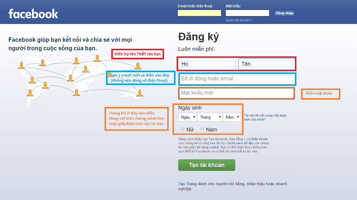 Hướng dẫn tạo tài khoản Facebook không bị xác minh danh tính trong quá trình sử dụng