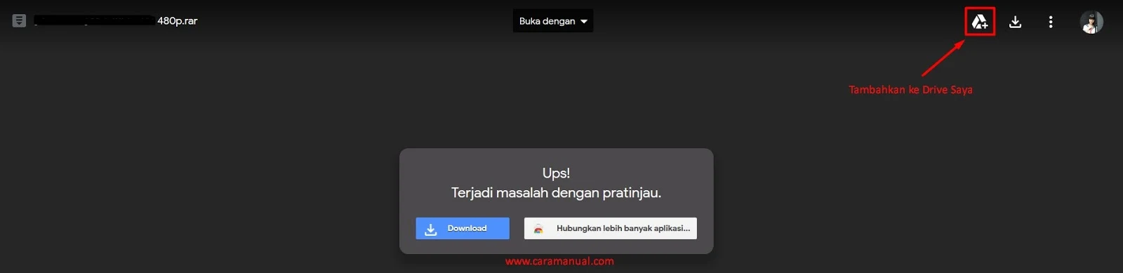 tambahkan ke google drive