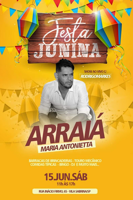 festa, junina, 2019, escola estadual maria antonietta, show, ao vivo, rodrigo markes