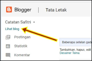 Cara Mengetahui URL atau alamat Blog Kita Sendiri 