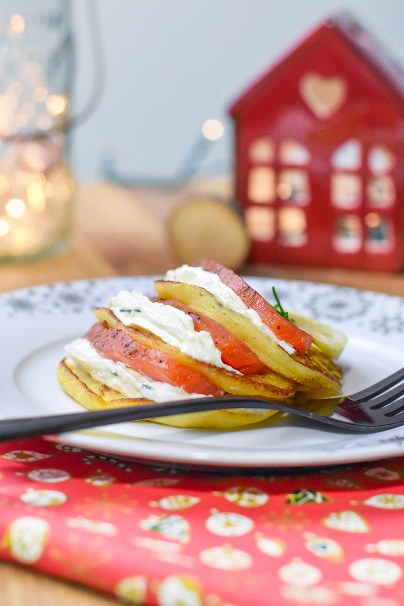 recette Blinis de pommes de terre et truite gravlax