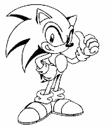 Dibujos imprimir y colorear Sonic 05