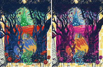 The Wizard of OZ Screen Prints by James Eads x Dark Hall Mansion - Standard Edition & Variant