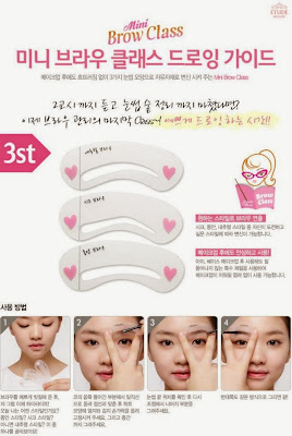  etude house, cara membuat alis ala korea, tutuorial membuat alis korea, tutuorial membuat alis lurus, jual etude house murah, alat bantu menggambar alis