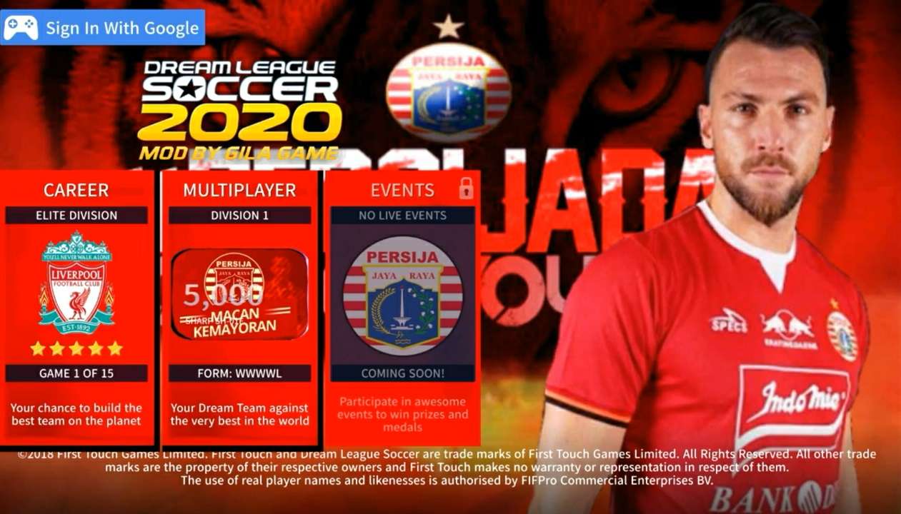  Dream  League  Soccer  Mod Apk Persija  Shopee Liga 1 