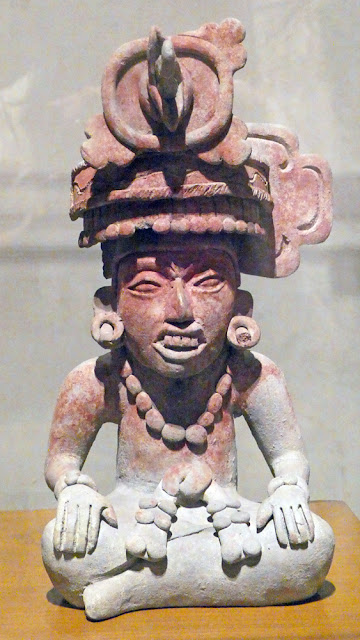 an ancient face from Museo de las Culturas de Oaxaca