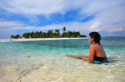 Digyo island a small island in Inopacan, Leyte with crystal clear waters
