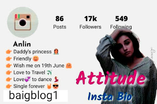 Best instagram bio for girls attitude in Urdu Hindi 2021