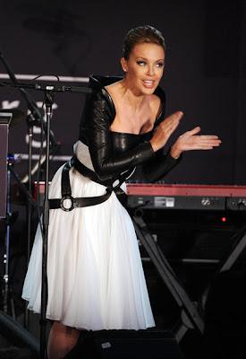 Kylie Minogue Lovely In Black And White Combinations