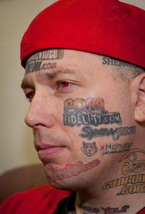 30 Stupid Face Tattoos ~ Damn Cool Pictures