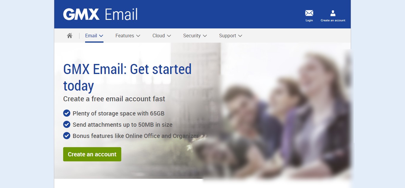 GMX Free Email Accounts, Secure & easy to use