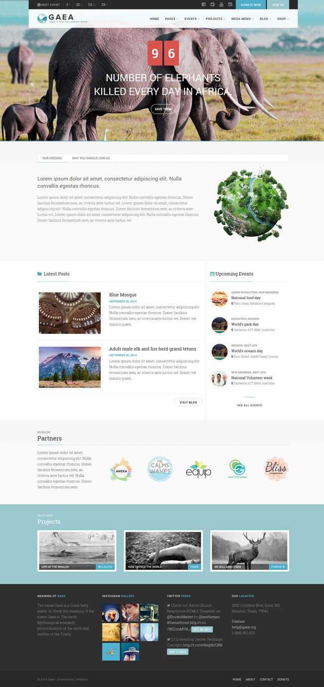 Charaty wordpress theme