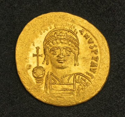 Roman Empire Gold Solidus Coin
