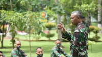 Danrem 043/Gatam Beri Arahan Prajurit Batalyon 143/TWEJ 