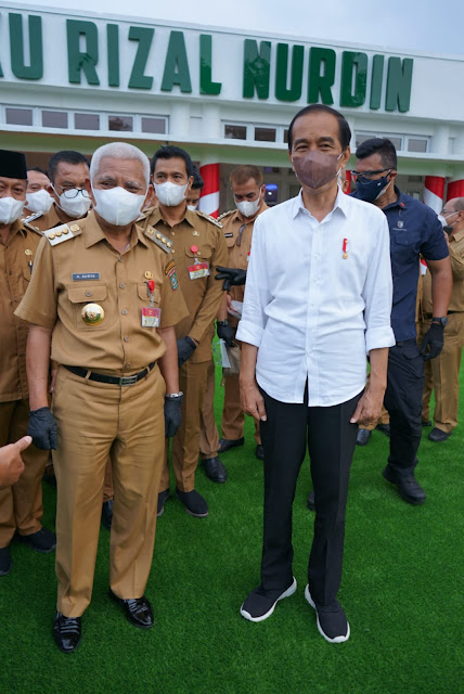 Bupati Asahan Menghadiri Kunjungan Kerja Presiden Jokowi di Rumah Dinas Gubernur Sumut