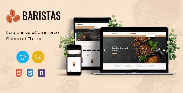 Best Coffee Shop Responsive OpenCart Theme