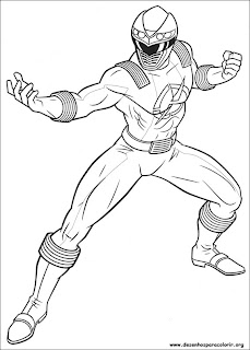 Desenhos do Power Rangers para colorir