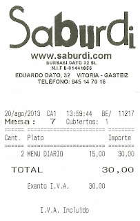 Restaurante-Saburdi-Vitoria-Alava-Factura