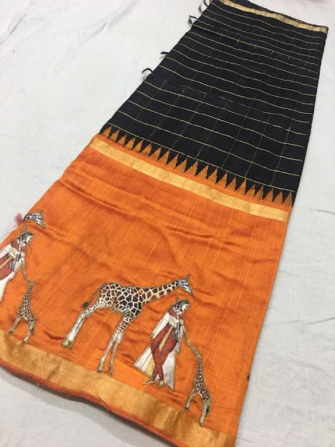 khadi Silk Work Sarees