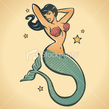 Pin Up Mermaid. Image courtesy of F Yeah